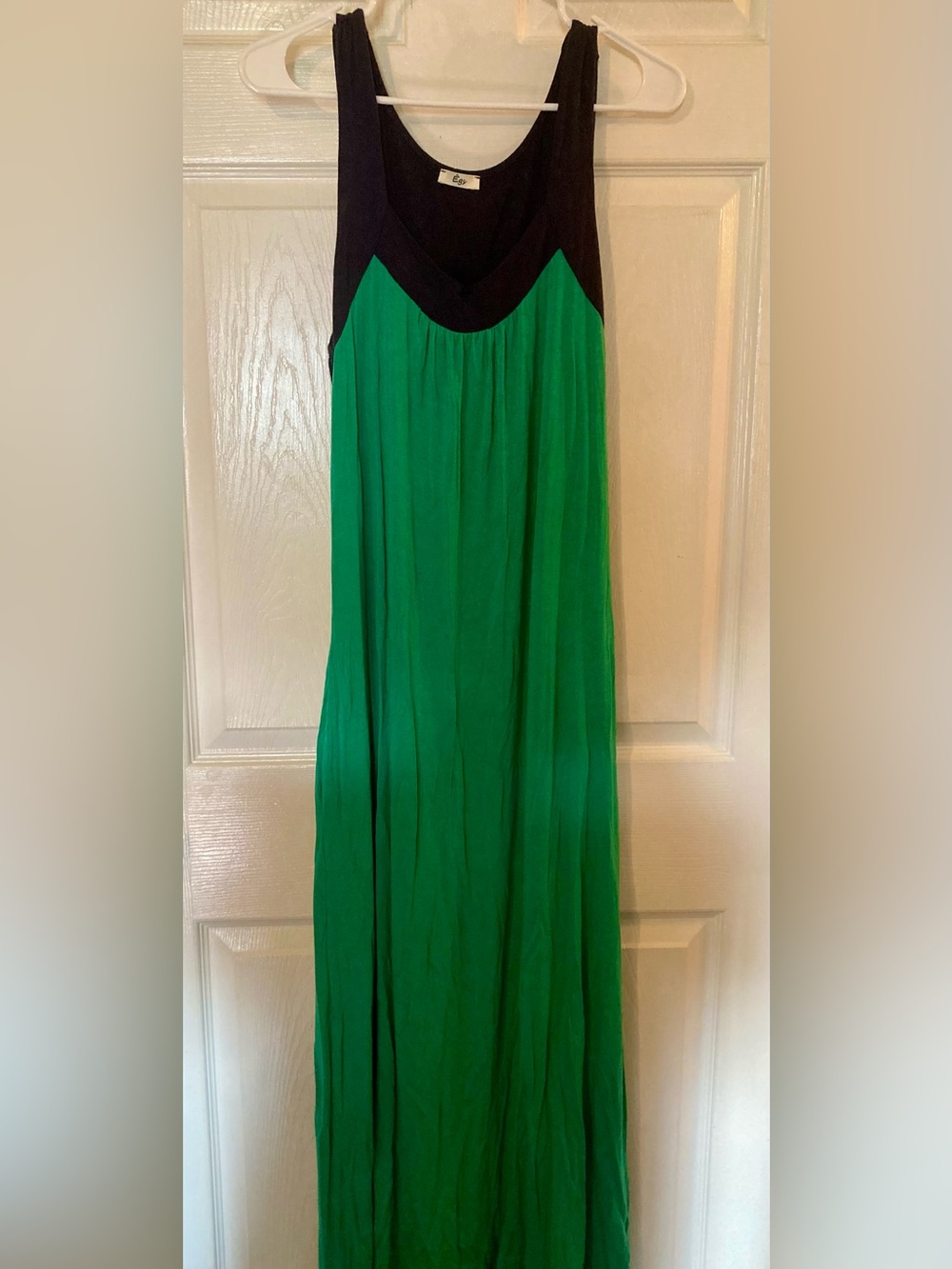 Women’s Egy Green & Blue Maxi Dress Size Large NWOT